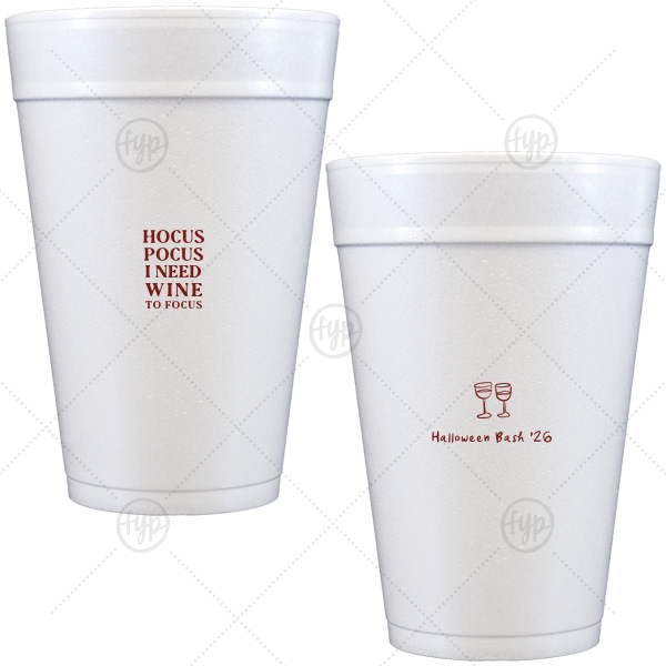 Hocus Pocus Focus Cup 32-oz. Styrofoam Cup (Ink) 