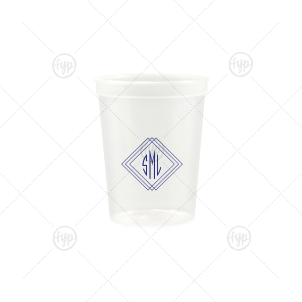 Prism Frame Monogram Cup 12-oz. Stadium Cup (Ink)