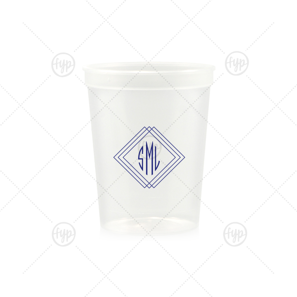 Prism Frame Monogram Cup 16-oz. Stadium Cup (Ink)
