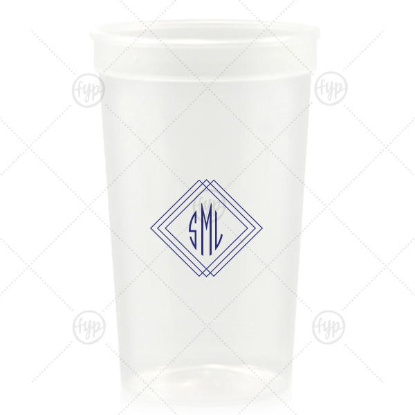 Prism Frame Monogram Cup 32-oz. Stadium Cup (Ink)