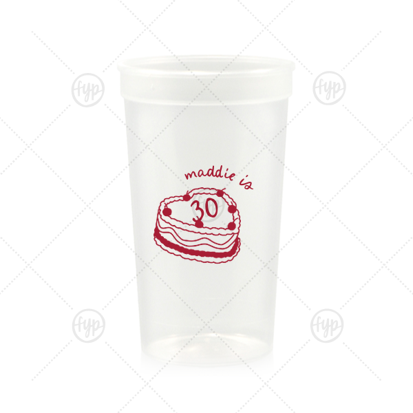 Cherry Cake Cup 22-oz. Stadium Cup (Ink)