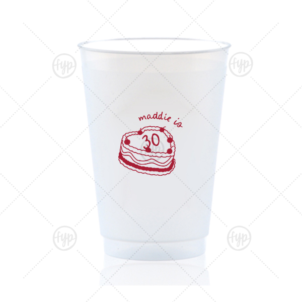 Cherry Cake Cup 20-oz. Frosted Cup (Ink)