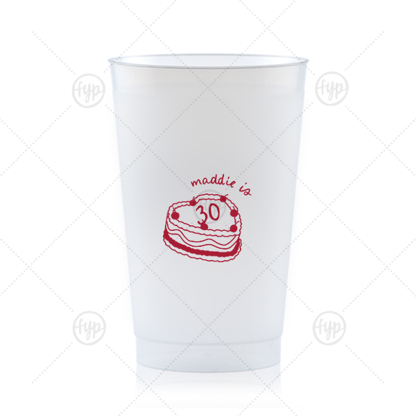 Cherry Cake Cup 24-oz. Frosted Cup (Ink)