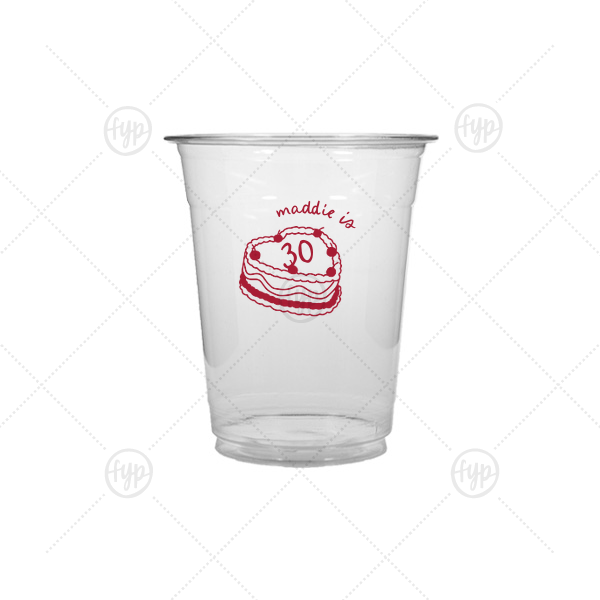Cherry Cake Cup 12-oz. Soft Plastic Cup (Ink)