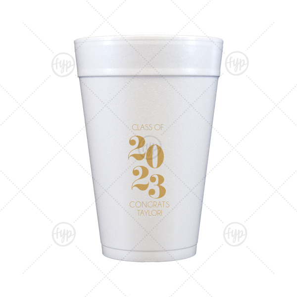 Class of Year Cup 32-oz. Styrofoam Cup (Ink) 