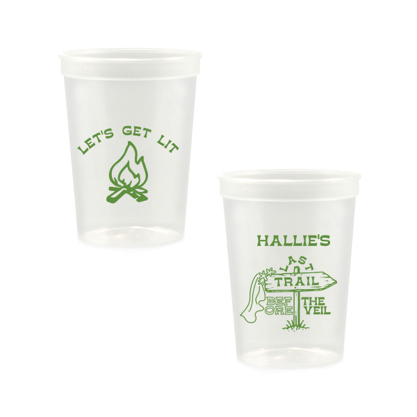 Camp Bachelorette Last Trail Cup 12-oz. Stadium Cup (Ink)