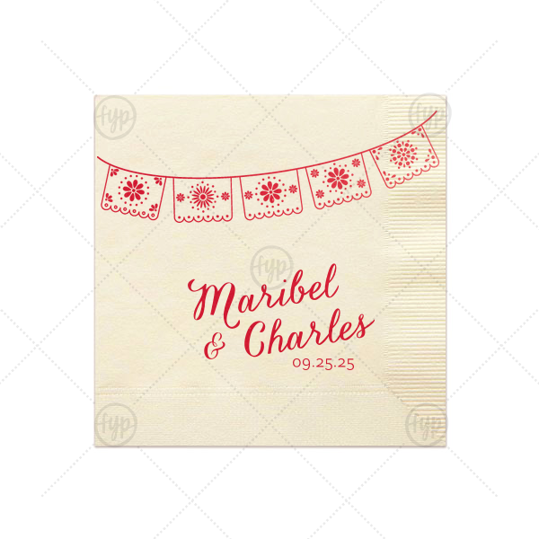 Name Celebration Napkin Cocktail Napkin (Large Print)