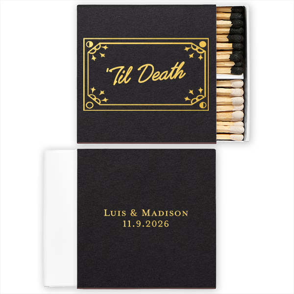 Til Death Framed Matchbox Two-Chamber Matchbox (Foil)