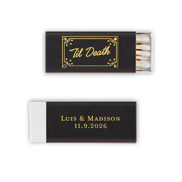 Til Death Framed Matchbox Mini Matchbox (Foil)