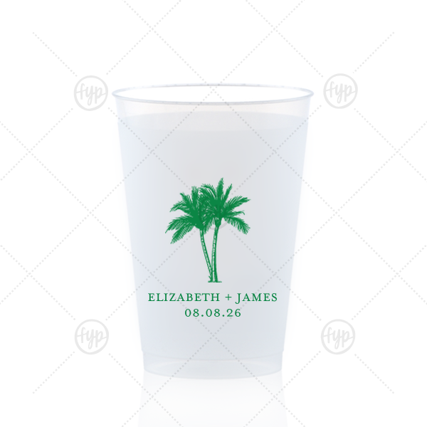  Romantic Beach Vibes Cup 12-oz. Frosted Cup (Ink)