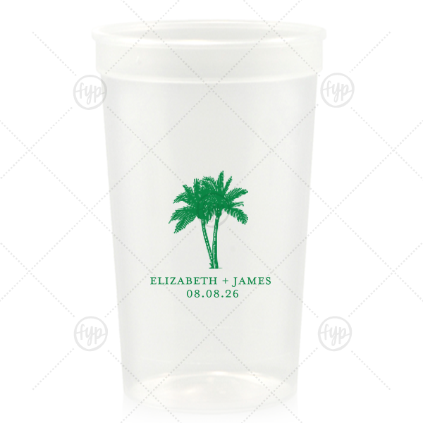 Romantic Beach Vibes Cup 32-oz. Stadium Cup (Ink)