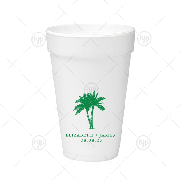 Romantic Beach Vibes Cup 16-oz. Styrofoam Cup (Ink) 