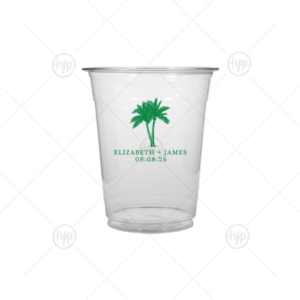 Romantic Beach Vibes Cup 12-oz. Soft Plastic Cup (Ink)