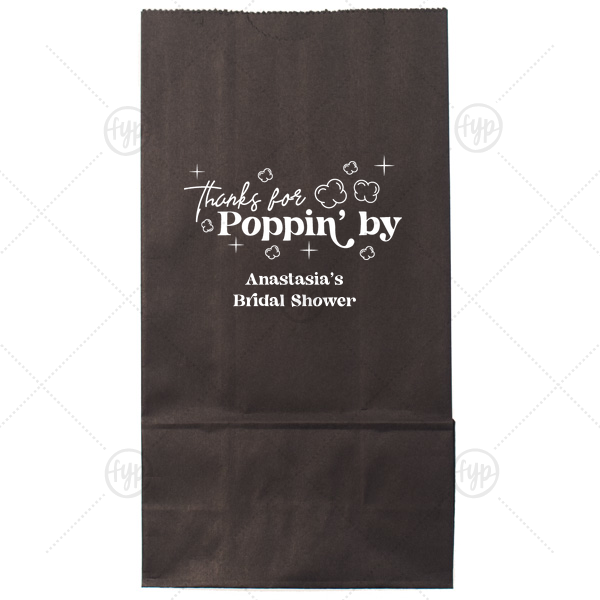 Thanks For Poppin' By Bag Popcorn Bag (Foil)