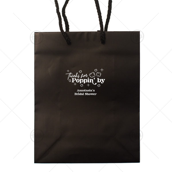 Thanks For Poppin' By Bag Classic Gift Bag (Foil)