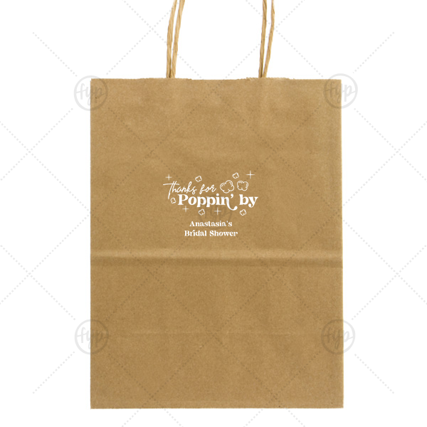 Thanks For Poppin' By Bag Gift Bag (Foil)