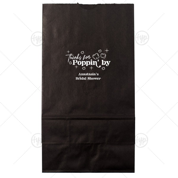 Thanks For Poppin' By Bag Lunch Bag (Foil)