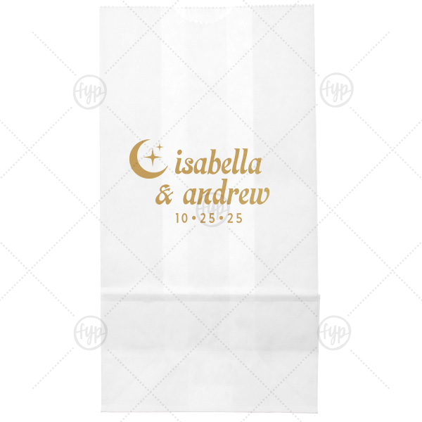Moon & Stars Couples Bag Popcorn Bag (Foil)
