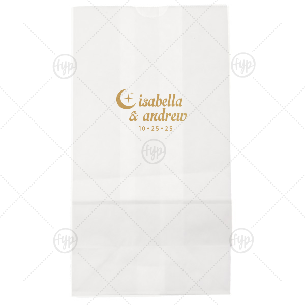 Moon & Stars Couples Bag Lunch Bag (Foil)