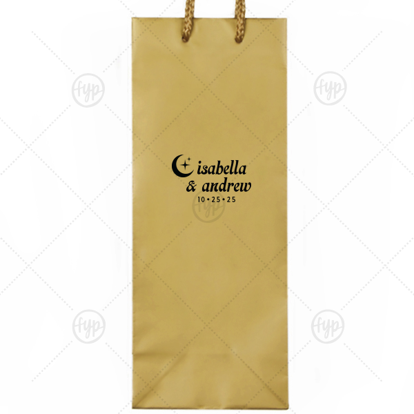 Moon & Stars Couples Bag Classic Wine Bag (Foil)