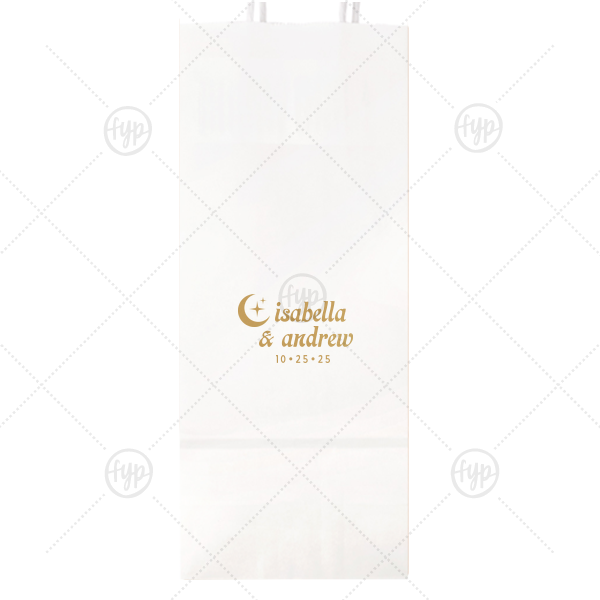 Moon & Stars Couples Bag Wine Gift Bag (Foil)