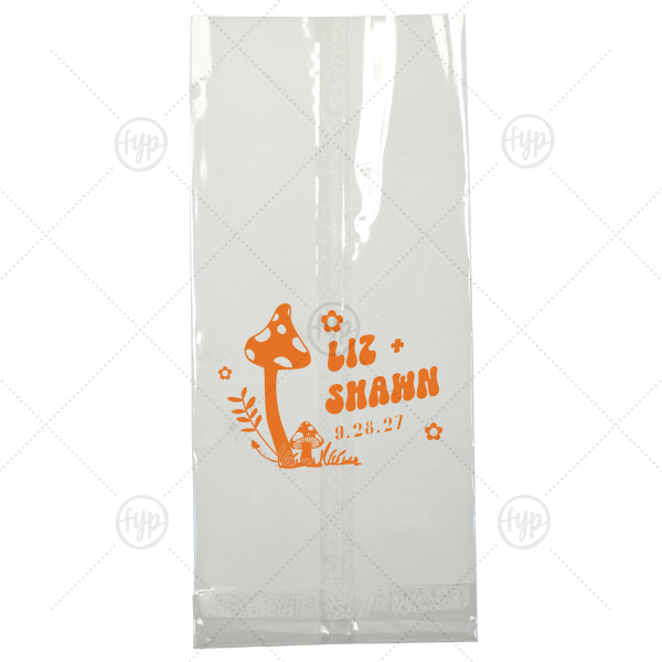 Enchanted Mushroom Names Bag Large Cellophane Bag (Foil)
