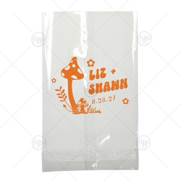 Enchanted Mushroom Names Bag Small Cellophane Bag (Foil)