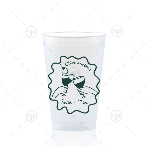 Olive Another Cheers Cup 14-oz. Frosted Cup (Ink)