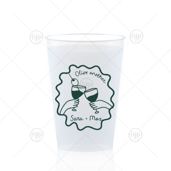 Olive Another Cheers Cup 12-oz. Frosted Cup (Ink)