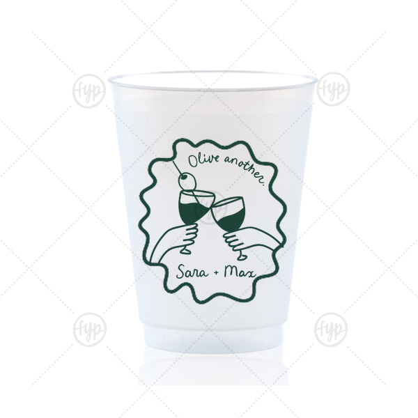 Olive Another Cheers Cup 16-oz. Frosted Cup (Ink)