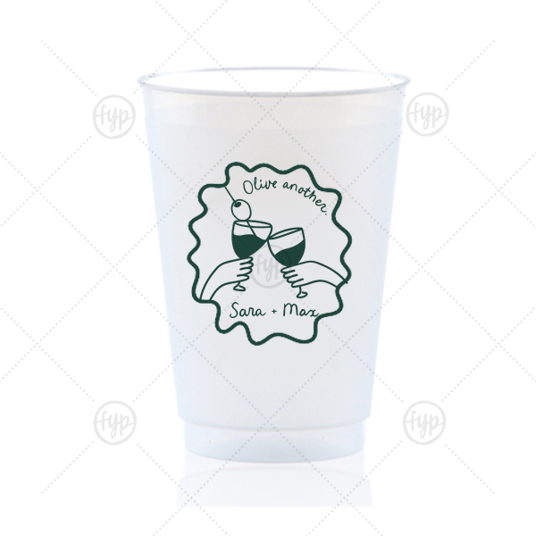 Olive Another Cheers Cup 20-oz. Frosted Cup (Ink)