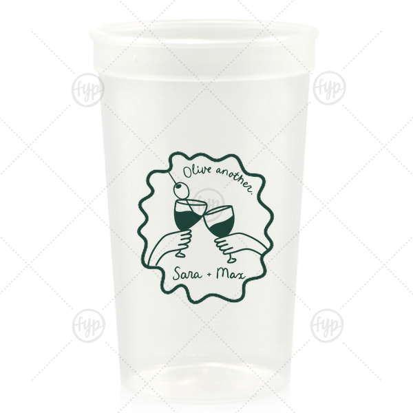 Olive Another Cheers Cup 32-oz. Stadium Cup (Ink)