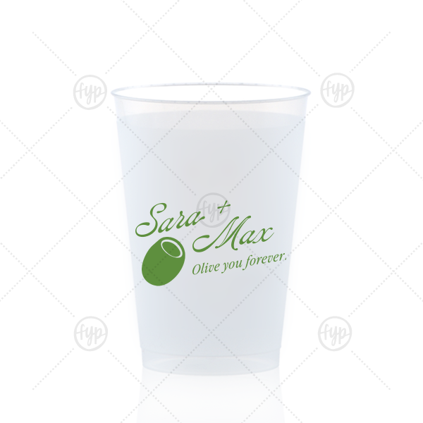 Olive You Forever Cup 12-oz. Frosted Cup (Ink)