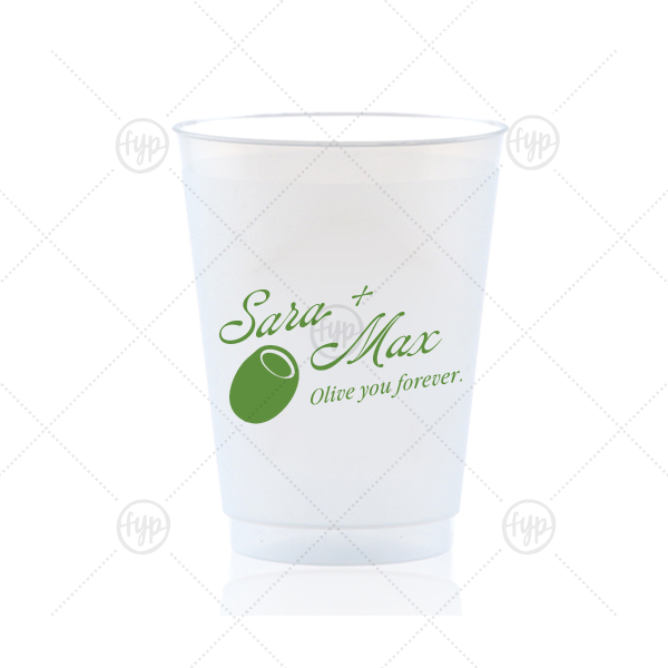 Olive You Forever Cup 16-oz. Frosted Cup (Ink)