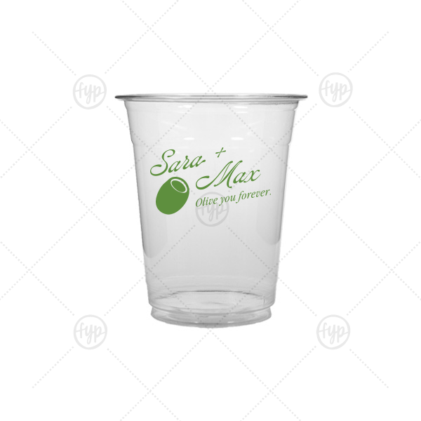 Olive You Forever Cup 12-oz. Soft Plastic Cup (Ink)