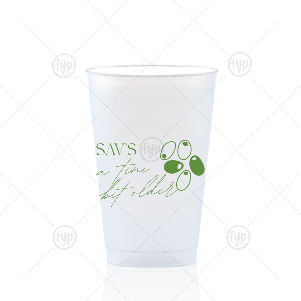 A Tini Bit Older Birthday Cup 14-oz. Frosted Cup (Ink)