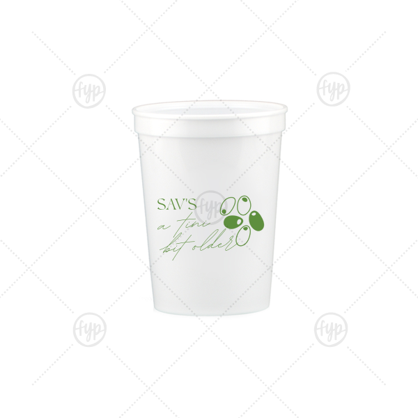 A Tini Bit Older Birthday Cup 12-oz. Stadium Cup (Ink)