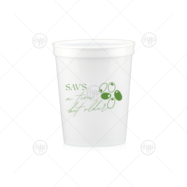 A Tini Bit Older Birthday Cup 16-oz. Stadium Cup (Ink)