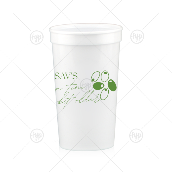 A Tini Bit Older Birthday Cup 22-oz. Stadium Cup (Ink)