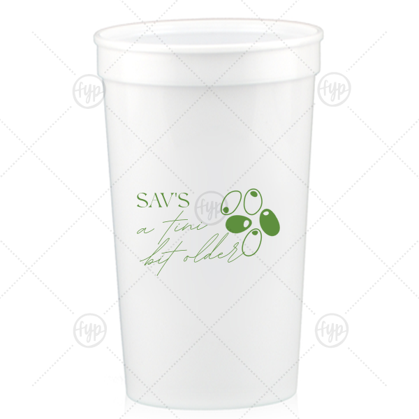 A Tini Bit Older Birthday Cup 32-oz. Stadium Cup (Ink)