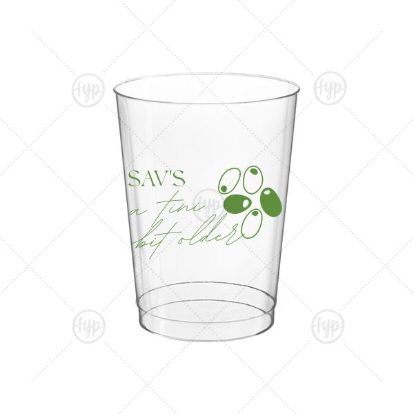 A Tini Bit Older Birthday Cup 10-oz. Hard Plastic Cup (Ink)