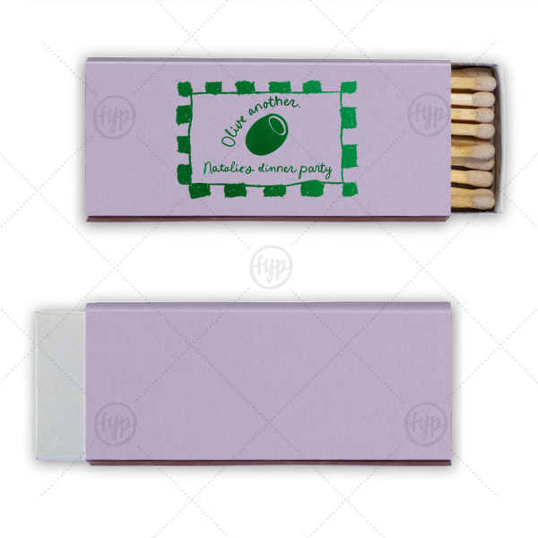 Olive Another Birthday Matchbook Candle Matchbox (Foil)