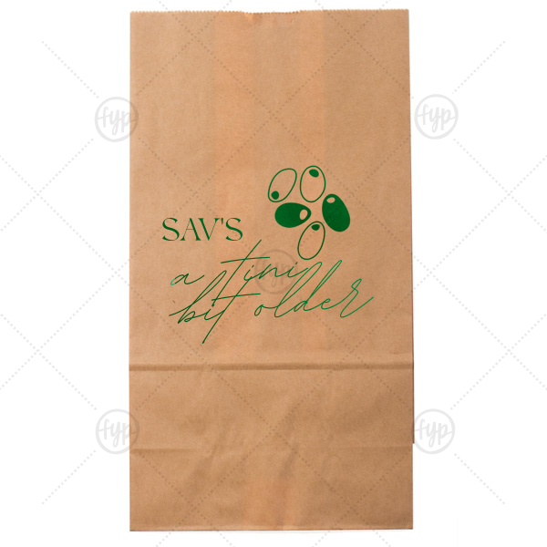 A Tini Bit Older Birthday Bag Popcorn Bag (Foil)