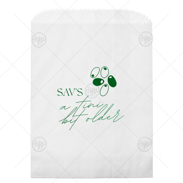 A Tini Bit Older Birthday Bag Cookie Bag (Foil)