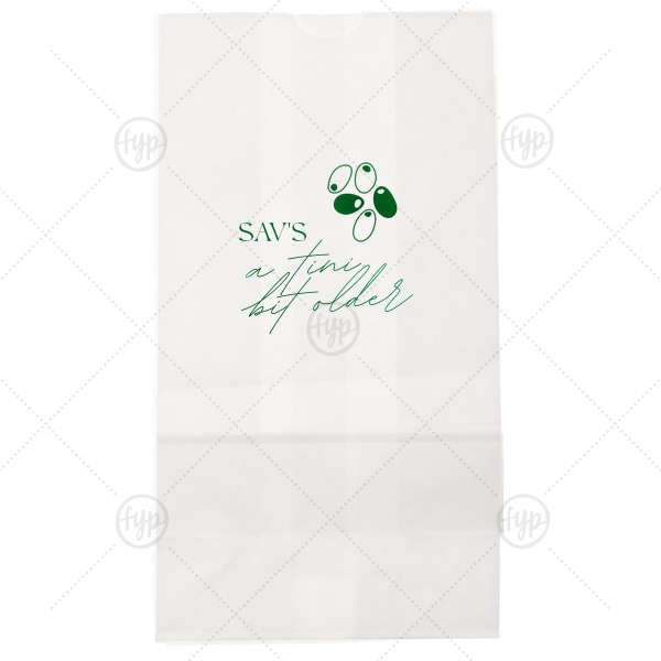 A Tini Bit Older Birthday Bag Lunch Bag (Foil)