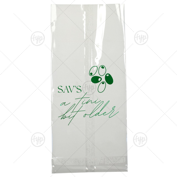 A Tini Bit Older Birthday Bag Large Cellophane Bag (Foil)