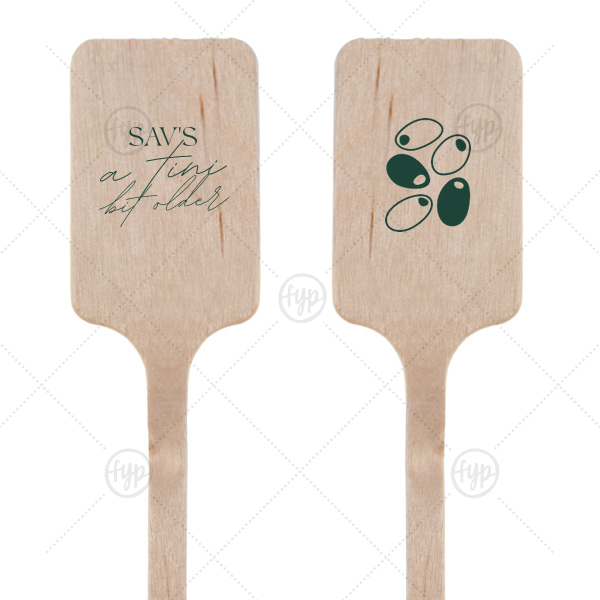 A Tini Bit Older Birthday Stir Stick Rectangle Stir Stick (Foil)