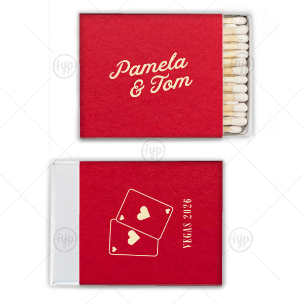 Vegas Baby Cards Matchbox Square Matchbox (Foil)