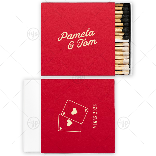 Vegas Baby Cards Matchbox Two-Chamber Matchbox (Foil)