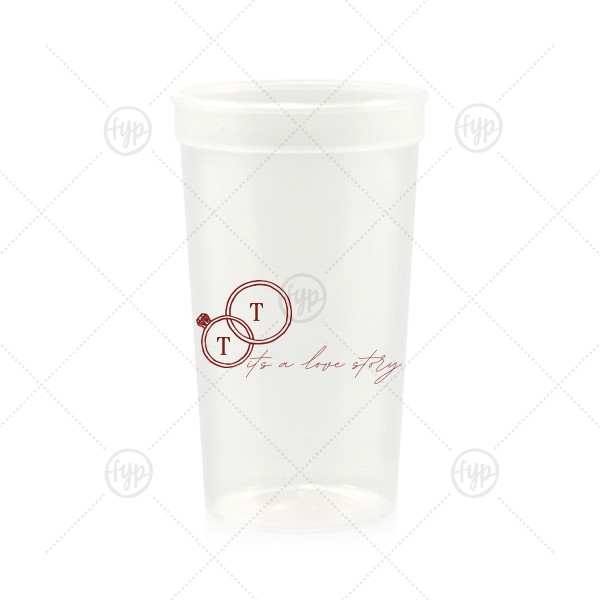 It's A Love Story Cup 32-oz. Stadium Cup (Ink)